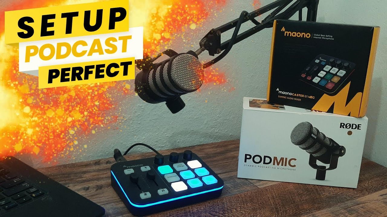 CONFIGURACIÓN RODE PODMIC & MAONOCASTER G1 NEO EXCELENTE NIVEL DE AUDIO