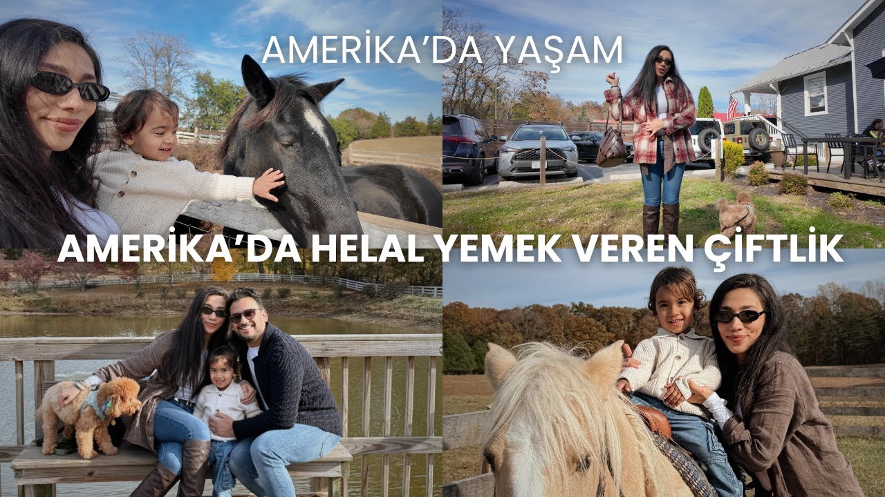 Amerika’da Yaşam #30 | HELAL YEMEK VEREN AT ÇİFTLİĞİ BULDUK! 🐎 Ailece Pazar Günü Mini Vlog