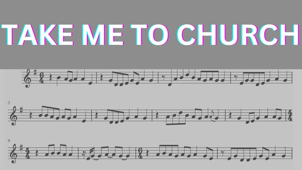 Hozier Take me to church I Real Violin Plays sheet music