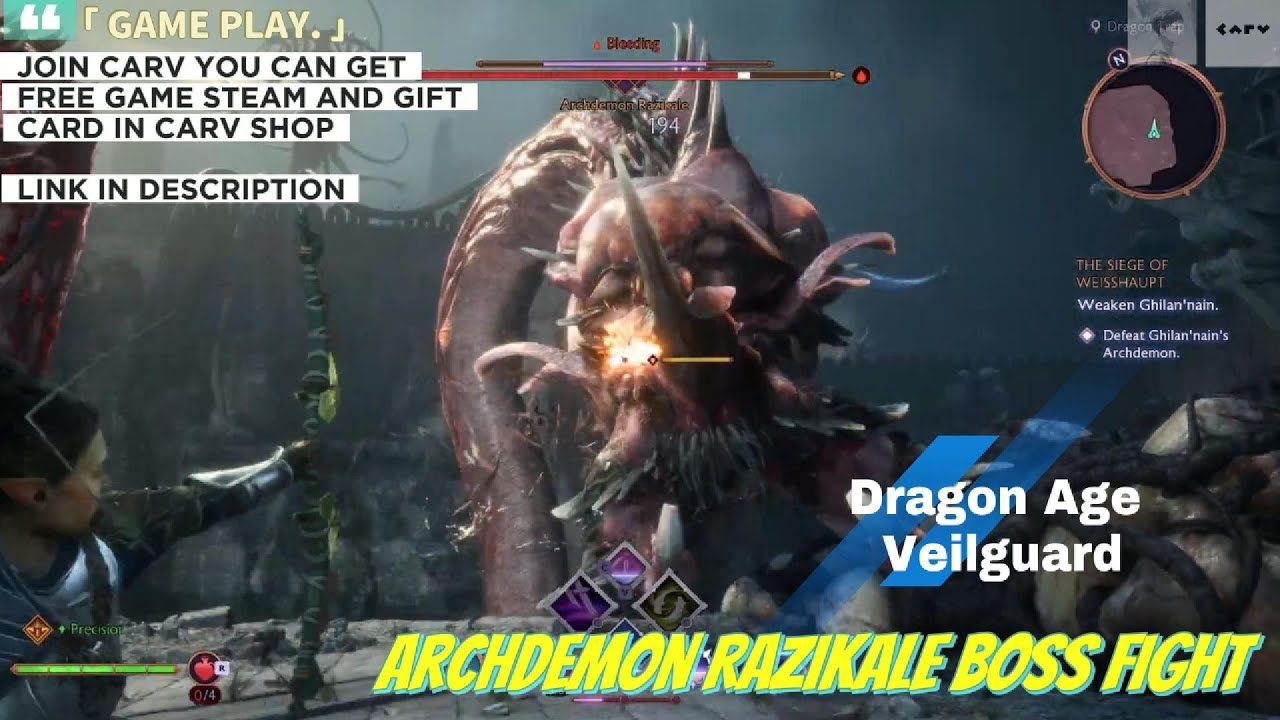 Dragon Age Veilguard - Archdemon Razikale Boss Fight