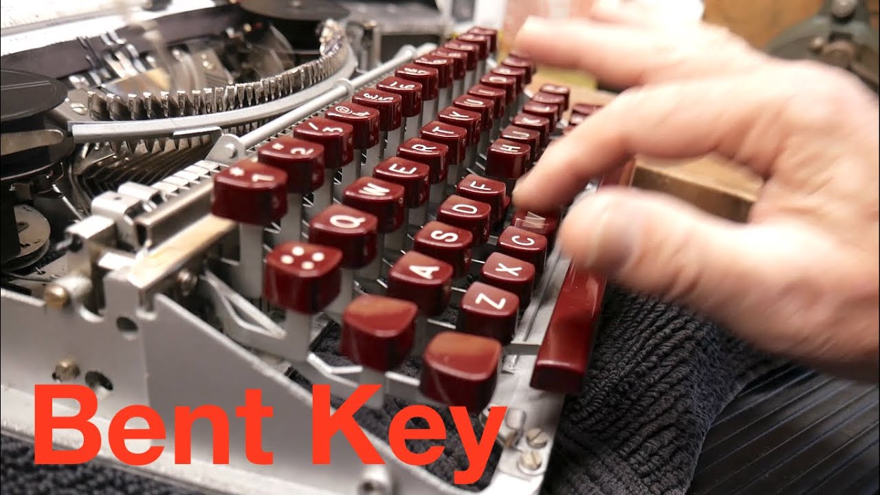 Repairing Bent Typewriter Key Lever