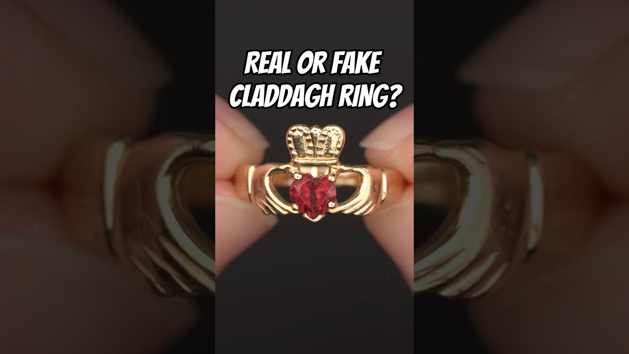 🚨Real or Fake Claddagh Ring? 🤯 #jewelry #shorts