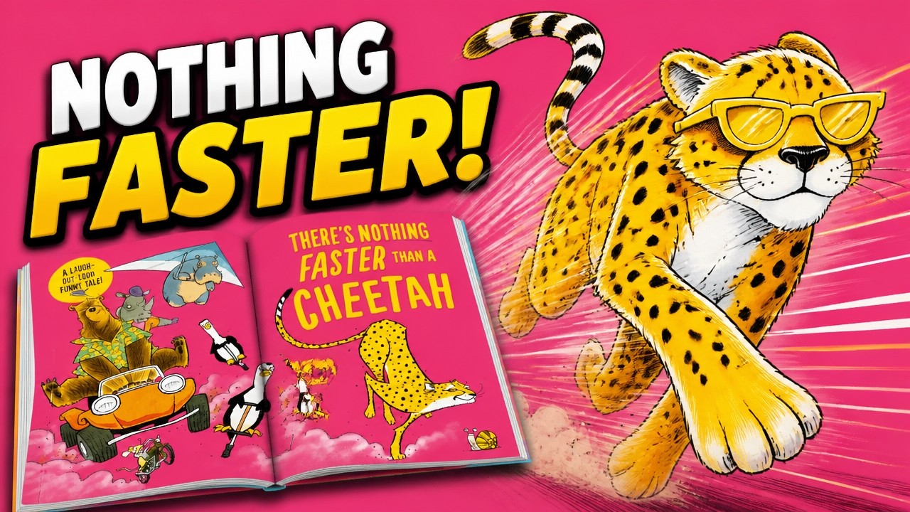 It's the story time. There's Nothing Faster Than A Cheetah by Tom Nicoll & Ross Collins