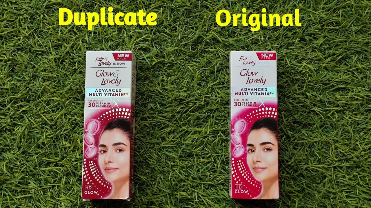 Дубликат Glow & Lovely против оригинального Glow & Lovely