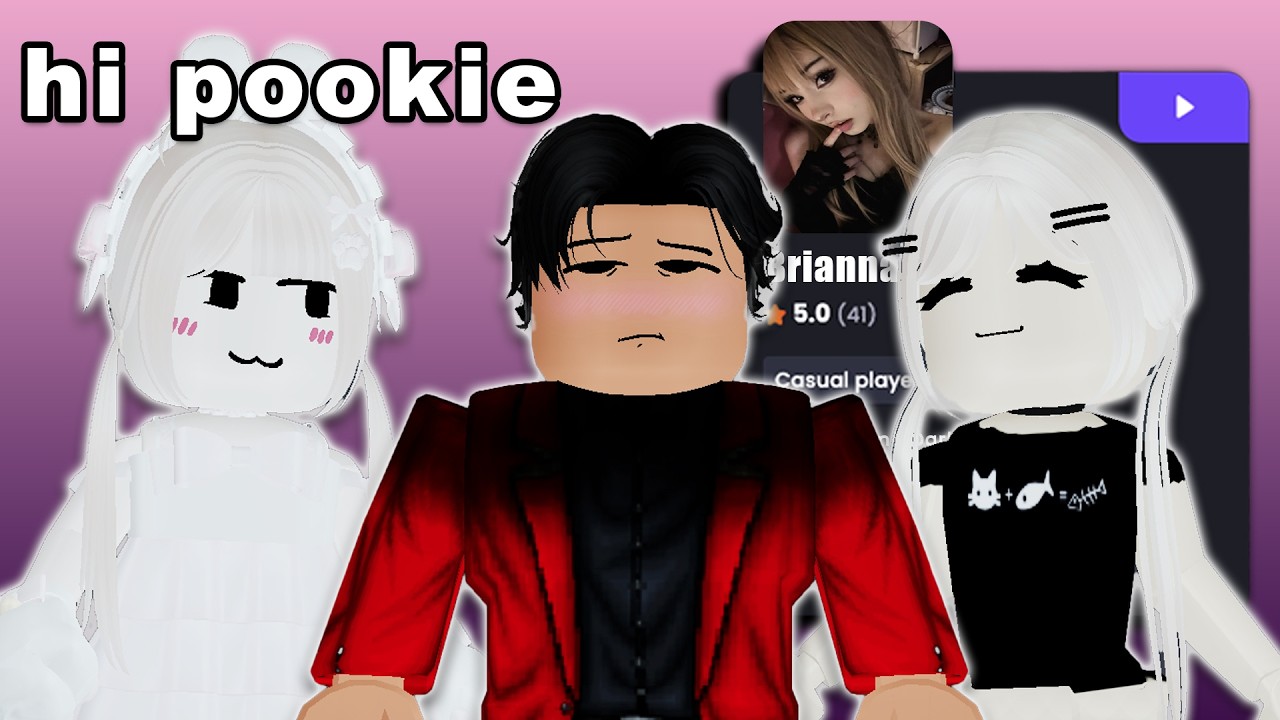 Я нанял двух E-Girls одновременно, чтобы они играли со мной в Roblox