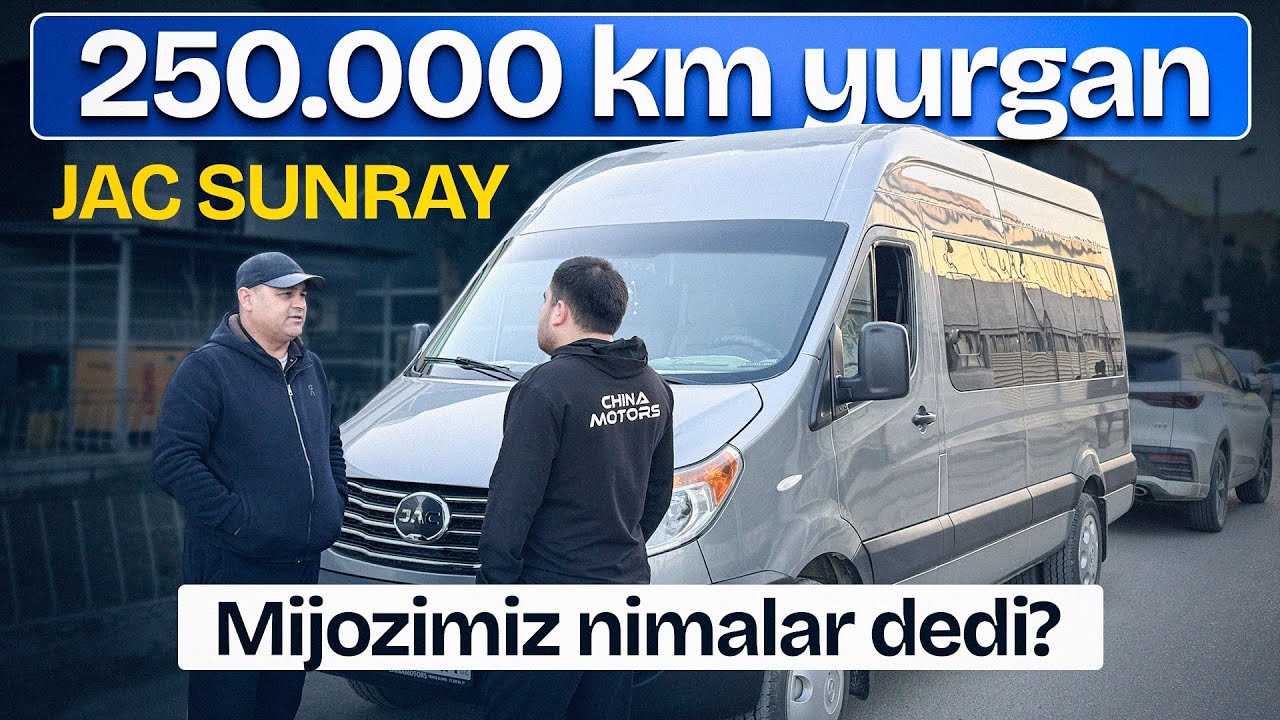 O'zbekiston bo'ylab Sayohat qilayotgan JAC SUNRAY 