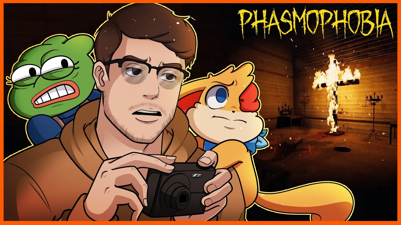 SCARING MY FRIENDS IN PHASMOPHOBIA!!! [*NEW MAP*]  w/JIHI & KYLE