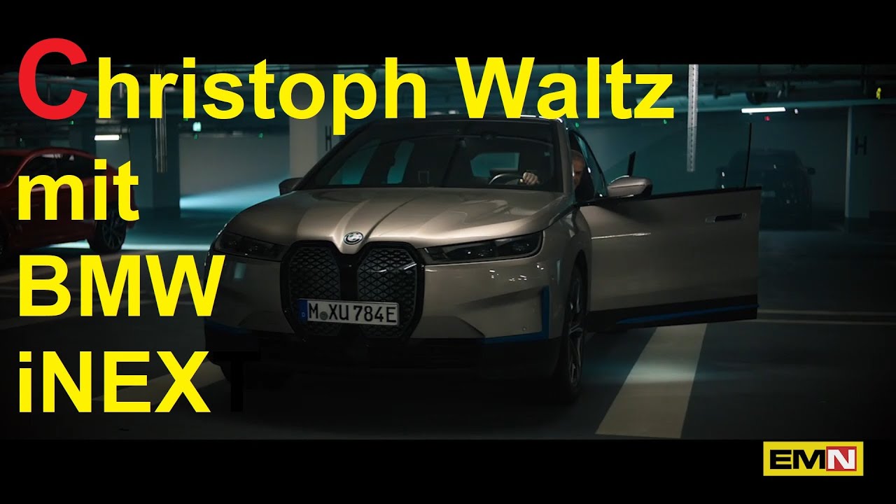 Christoph Waltz und Oliver Zipse auf Testfahrt im BMW iX - Electric Motor News n° 35 (2020)