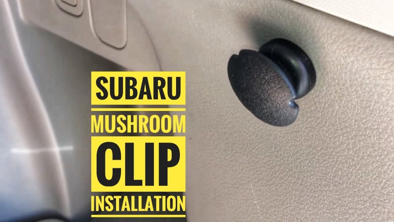 2010 Subaru Forester, installing rear cargo net mushroom clips
