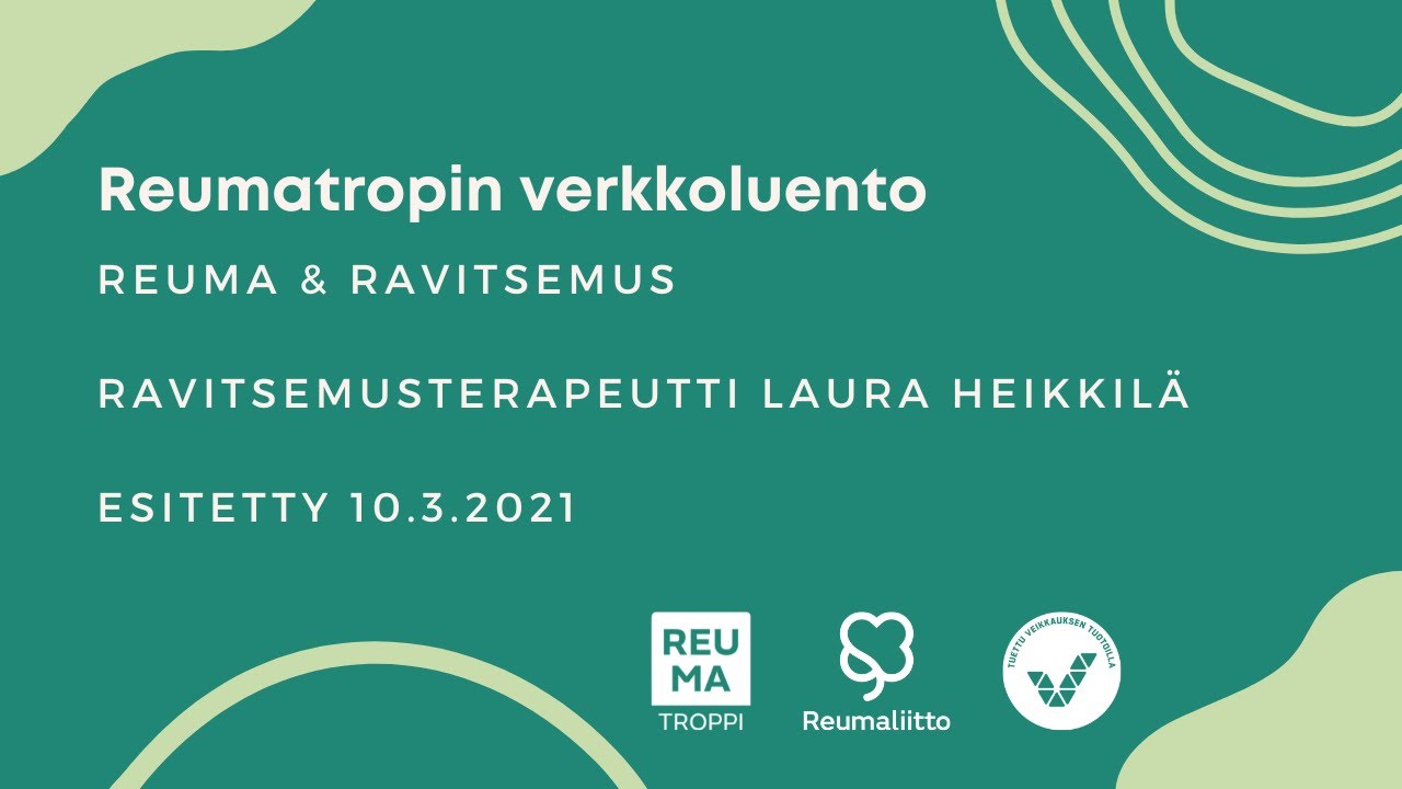 Reumatropin verkkoluento: Reuma & ravitsemus