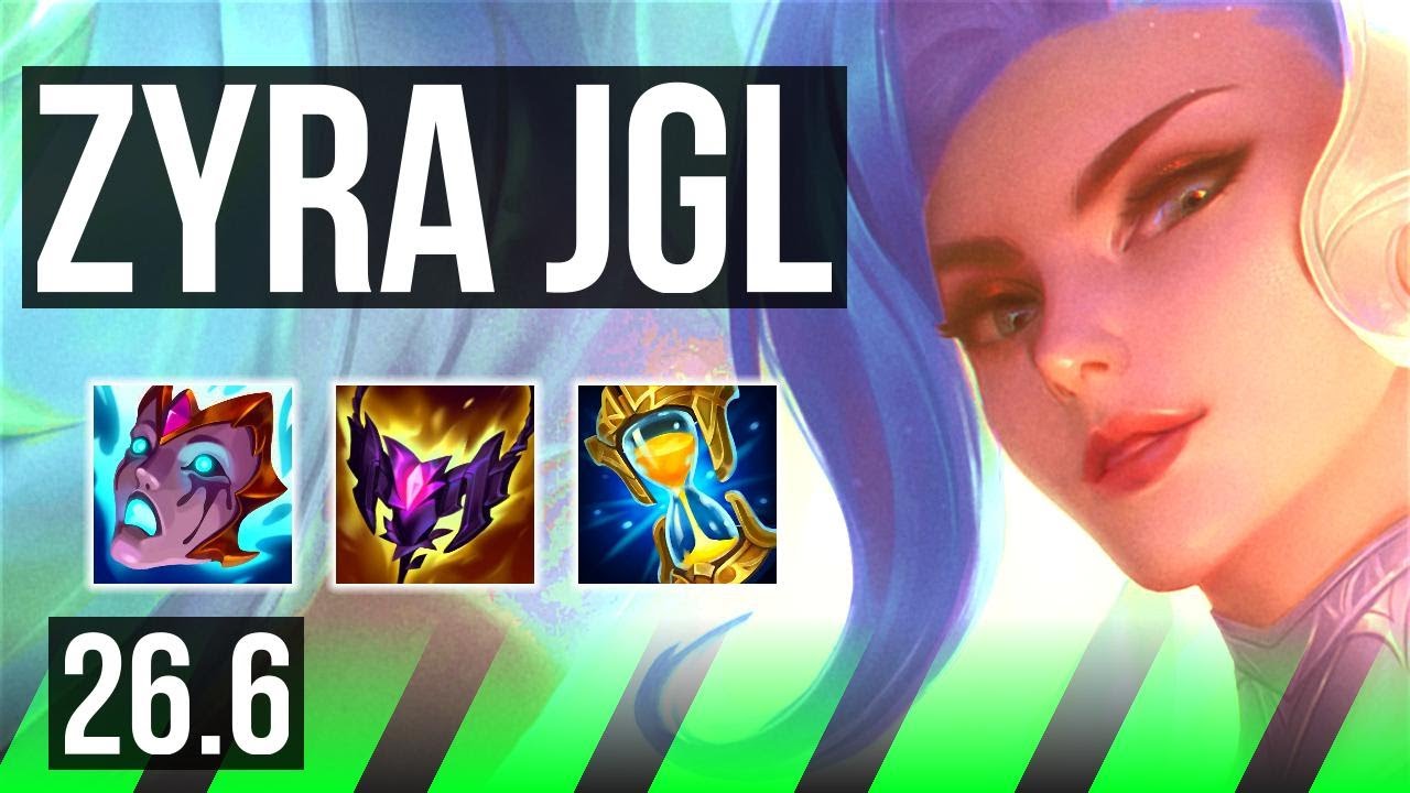 ZYRA vs ZAAHEN (JGL) | 48K damage | KR Master | 26.6