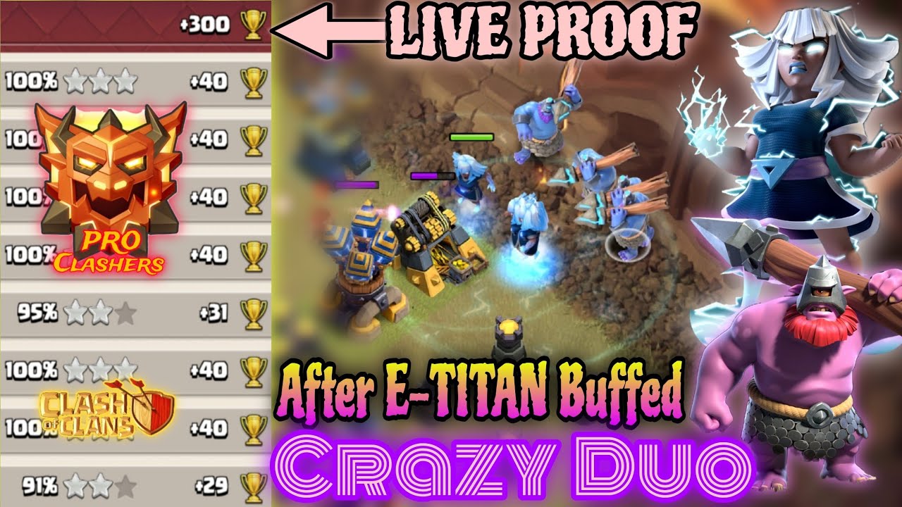 After Update This Is Become Best Duo. E-TITAN+Thrower+RC Charge Easy Combo For Legend League. Army 👇