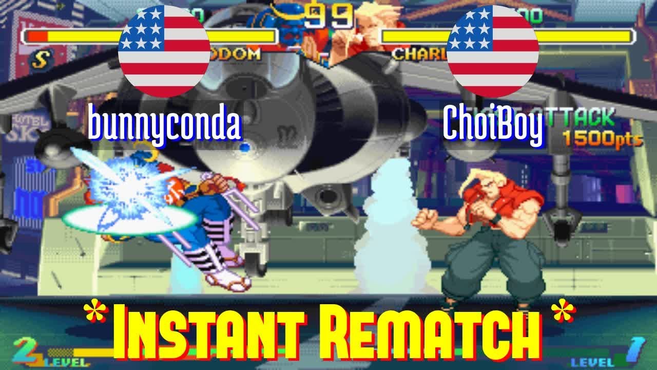 FT3 @sfa2u: bunnyconda (US) vs ChoiBoy (US) [Street Fighter Alpha 2 sfa2 Fightcade] Jun 17