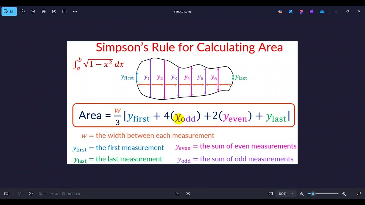 Simpson one by three - MathLab 3rd Year - Mathematics - National University-Bakshi Sir - 01715081089