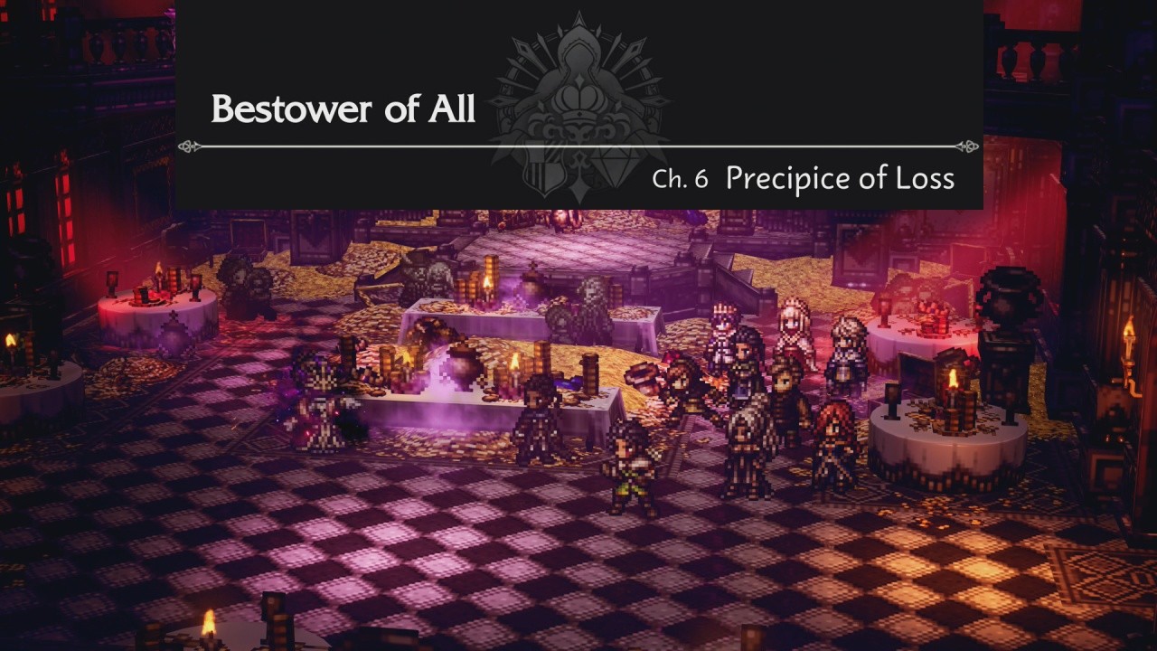 Octopath Traveler 0 playthrough Part 89 Bestower of All CH.6 Boss Cursed Lady Herminia