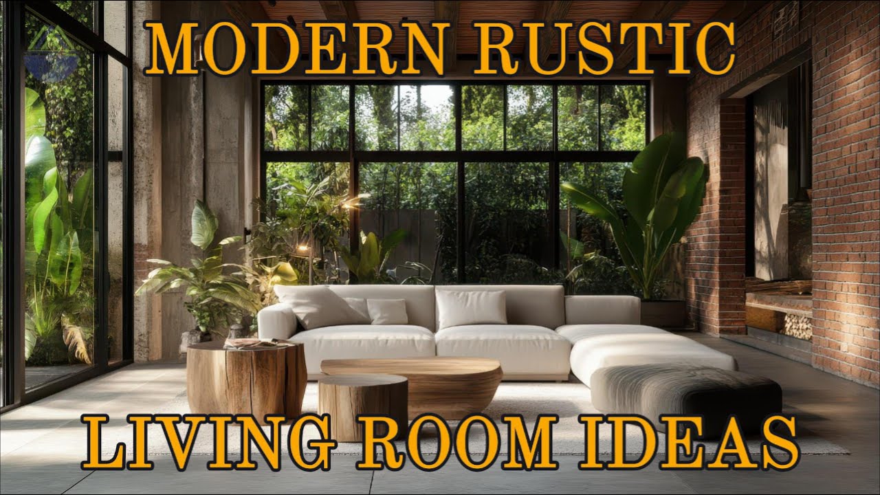 Modern Rustic Living Room Ideas 2025 | Cozy Meets Contemporary Design