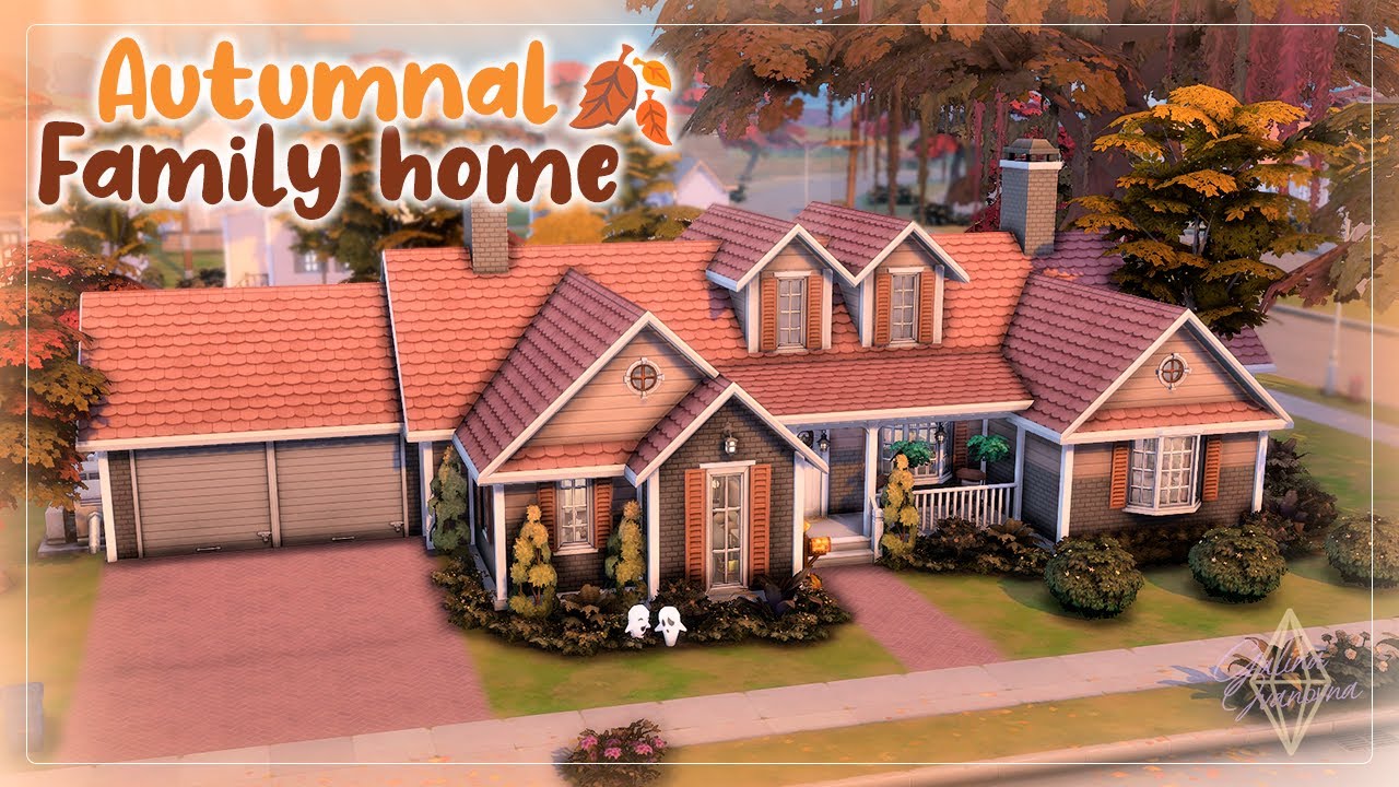 Осенний семейный дом 🍁| Симс 4: Строительство | Fall Family Home | The Sims 4: Speed Build
