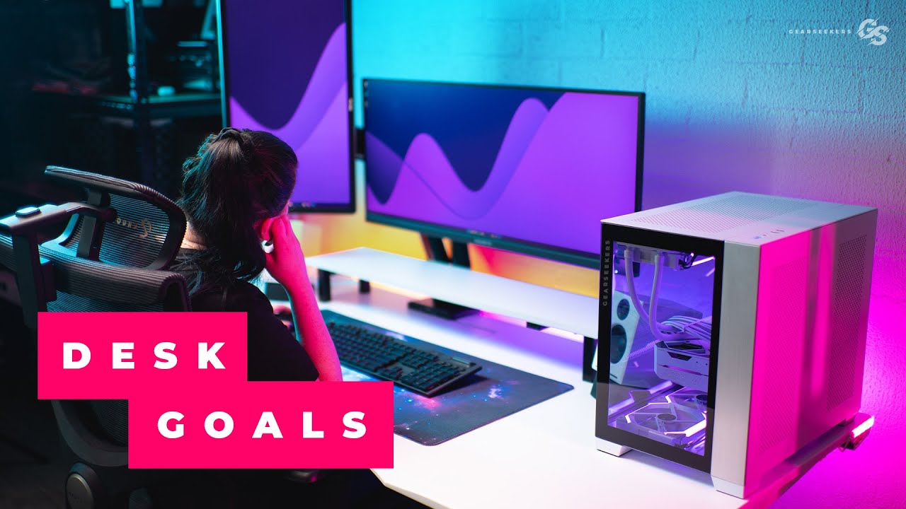 I built my wife the ULTIMATE 2022 DESK SETUP!