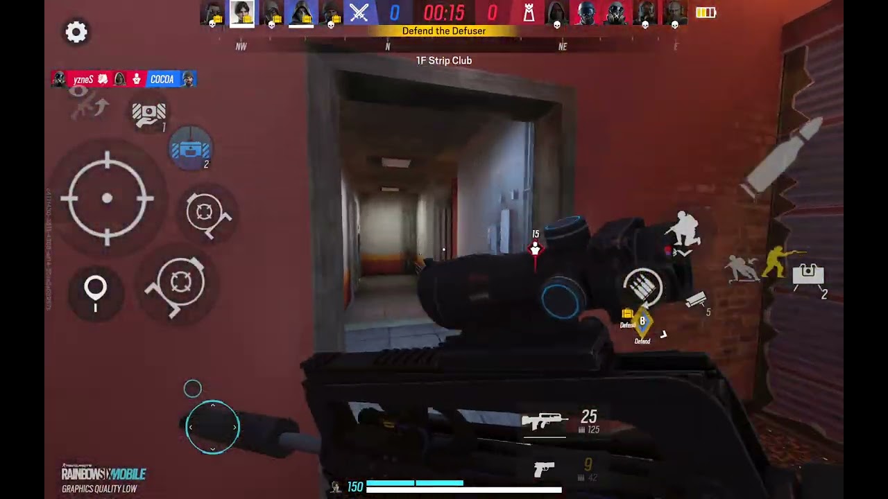 Practicing 6 fingers (rainbow six mobile)