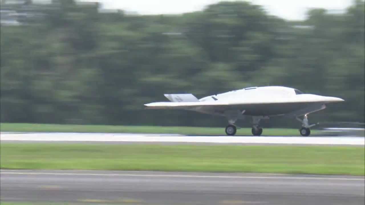 NAVAIR: Initial Flight of X-47B at Patuxent River, MD