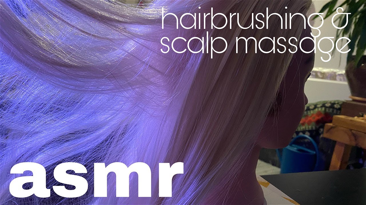 asmr: hairbrushing and scalp massage (no talking)