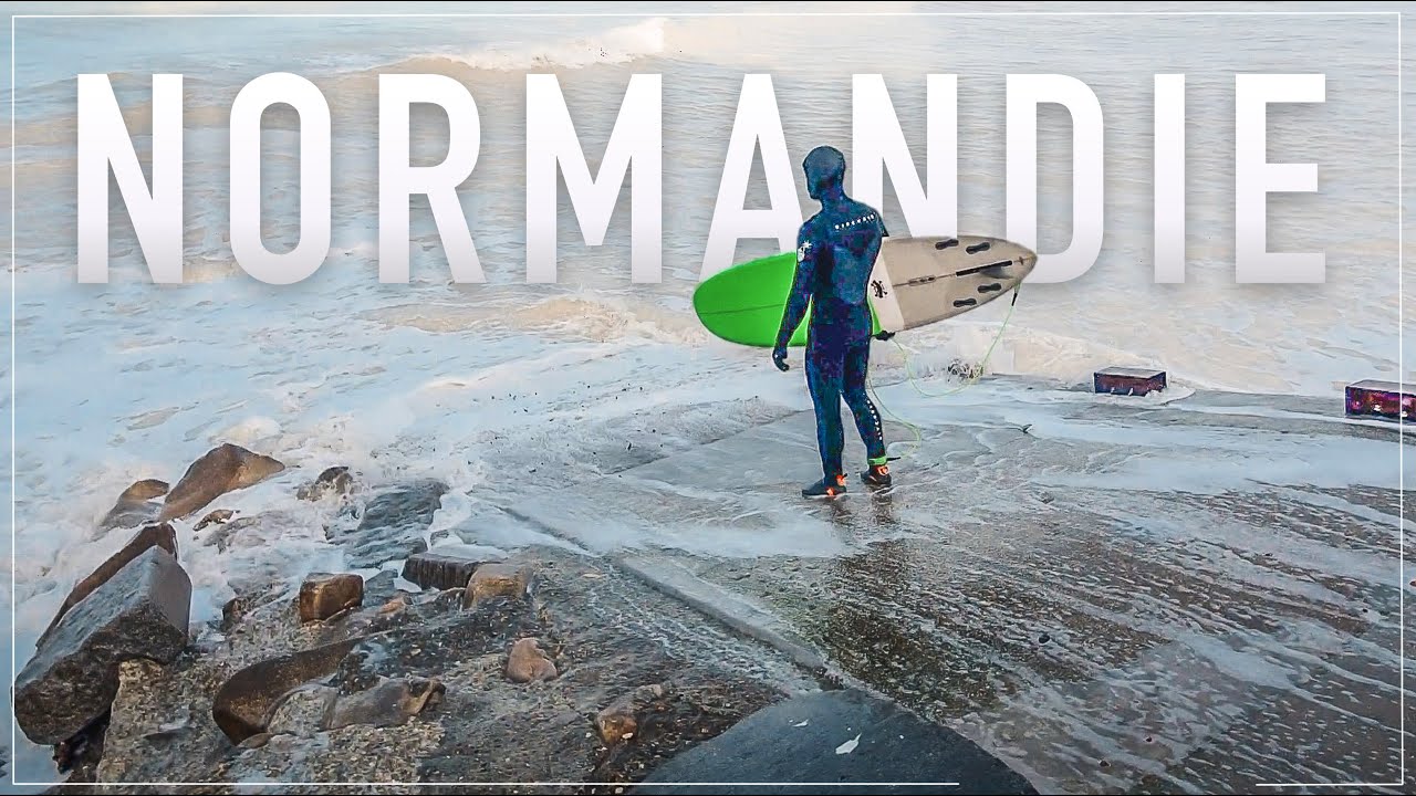 Normandie surf session hivernale