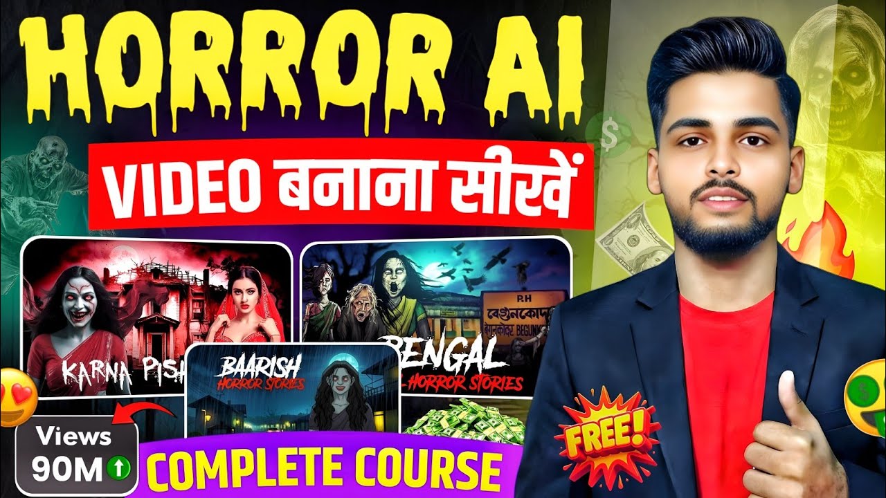 Horror Ai Story Video Kaise Banaye (Full Course 2025)✅ How to Create Horror Ai Story Video on Mobile