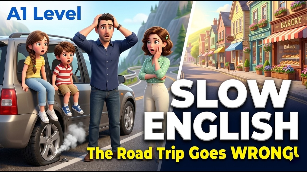 Our Car Broke Down! | Easy English Listening Practice for Beginners (A1 Level)