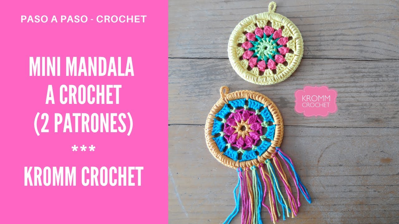 ATRAPASUEÑOS 👉 2 PATRONES MUY FÁCILES (10 CM) mandala