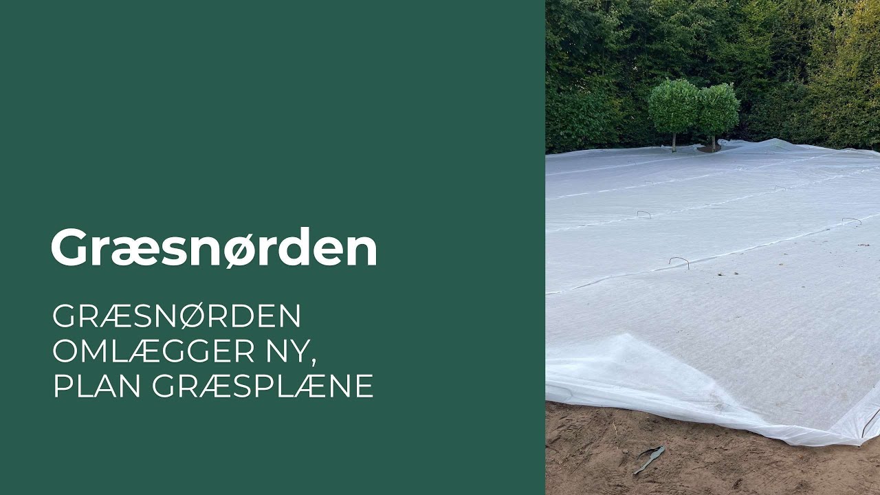 Omlægning af en græsplænen 🌱💪