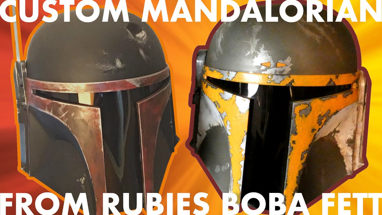 Custom Mandalorian Helmet from a Rubies Boba Fett