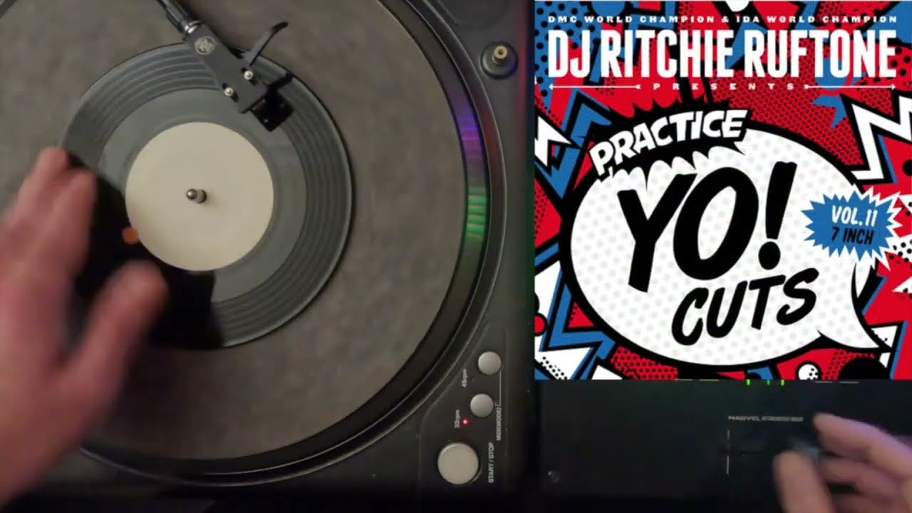 Practice Yo! Cuts Vol 11 test press freestyle scratch 100bpm side B