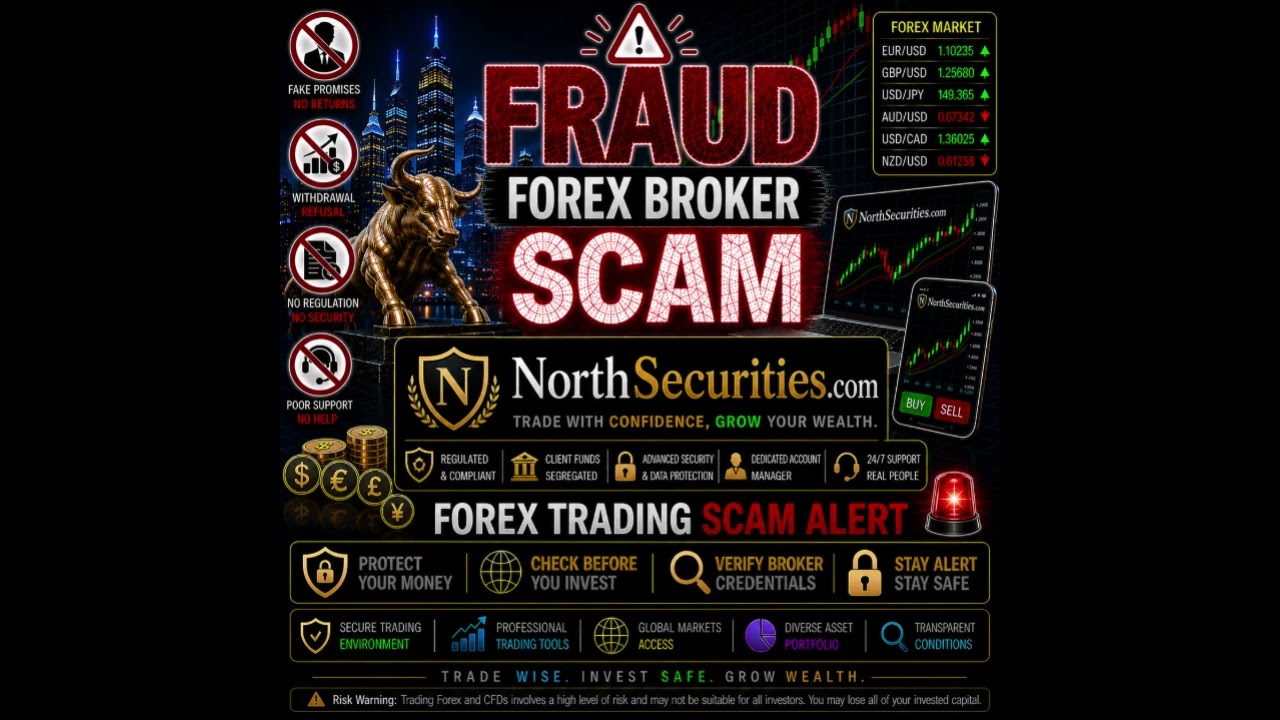 NorthSecurities.com Scam Broker Alert: Investors Report Withdrawal Fraud and Fake Tax Demands