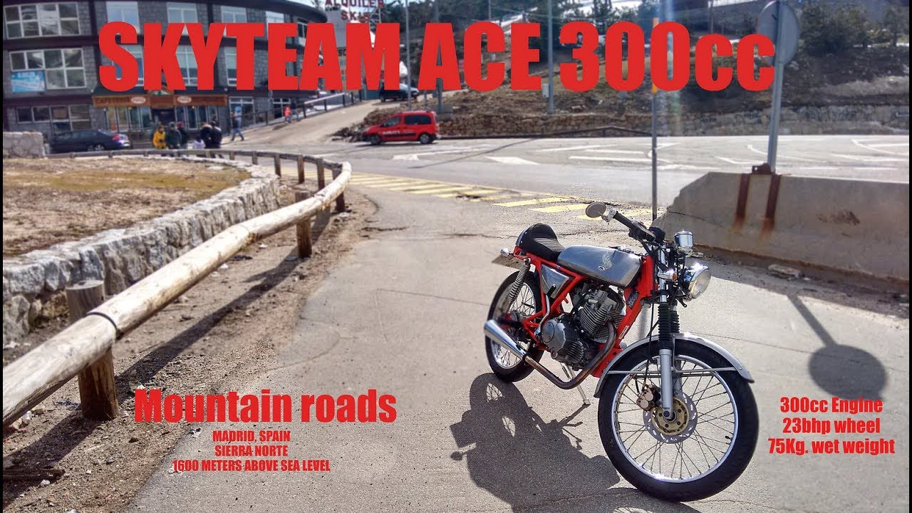Skyteam ACE 125 with a 300cc ENGINE! Mountain Run at 120kph+