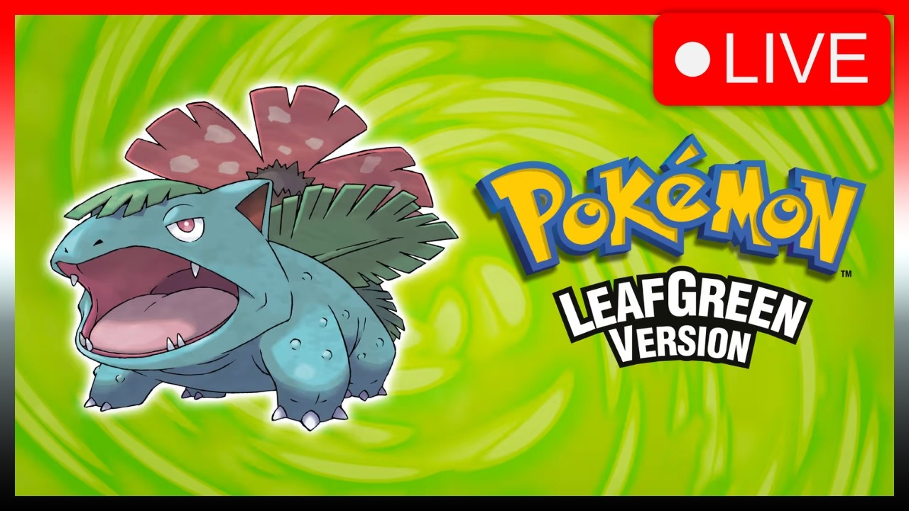 (LIVE) POKEMON LEAF GREEN PLAYTHROUGH