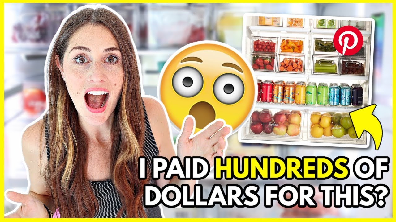 I GAVE MY FRIDGE A PINTEREST-WORTHY MAKEOVER (Was it worth HUNDREDS in Home Edit Organizers?)