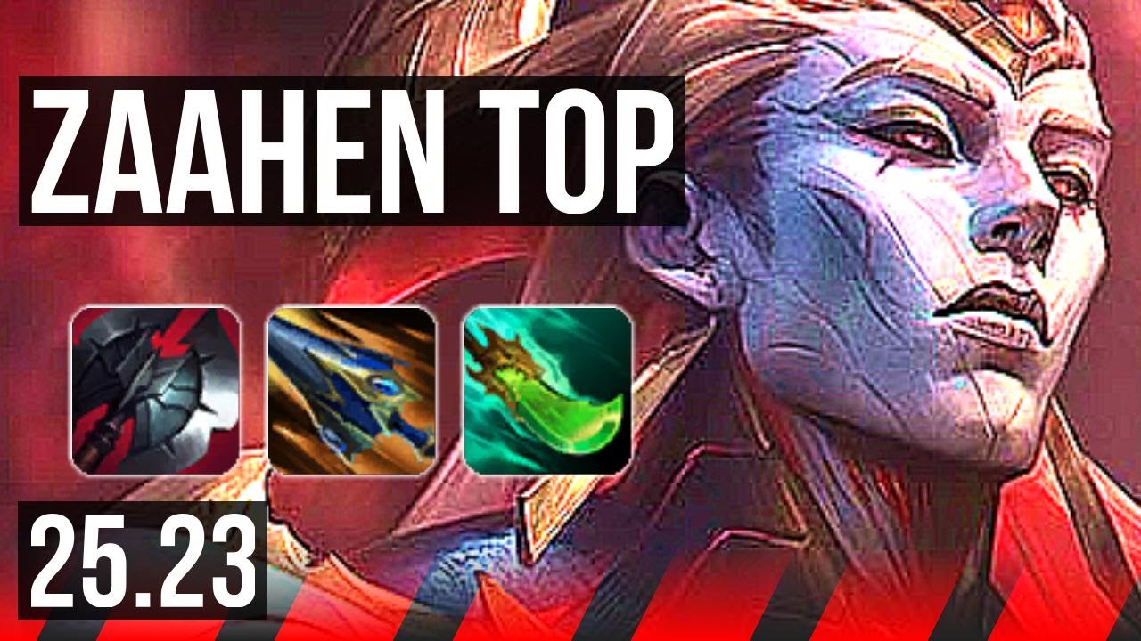 ZAAHEN vs SETT (TOP) | 12/0/5, 10 solo kills, Legendary | KR Master | 25.23