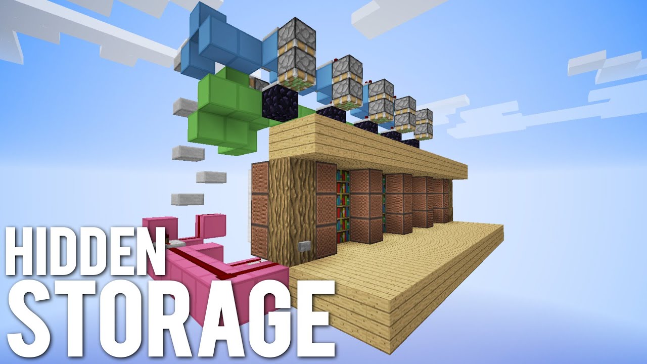 Minecraft: Large Secret Storage [Hidden Chests]