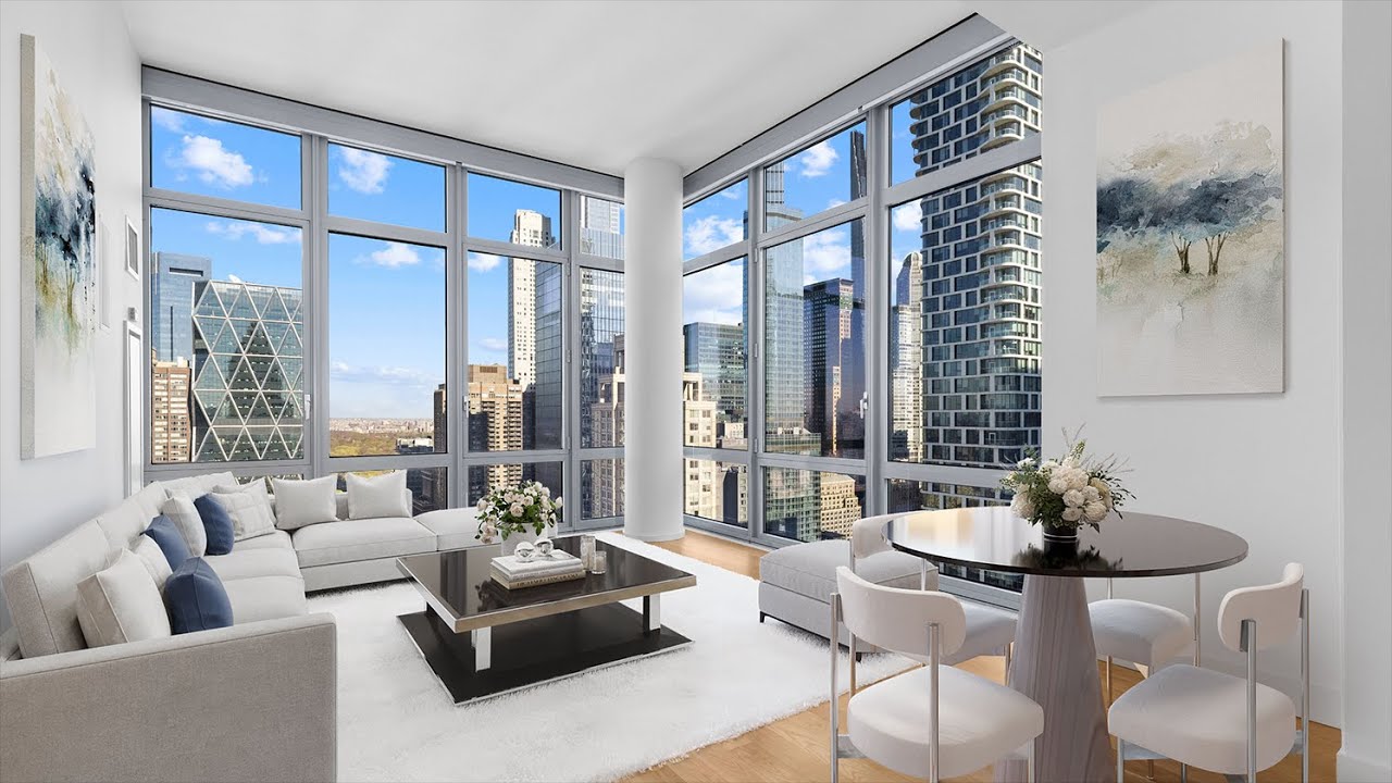 INSIDE a Sun-Splashed Hell's Kitchen NYC Apartment | 310 West 52nd Street #41J | SERHANT. Tour