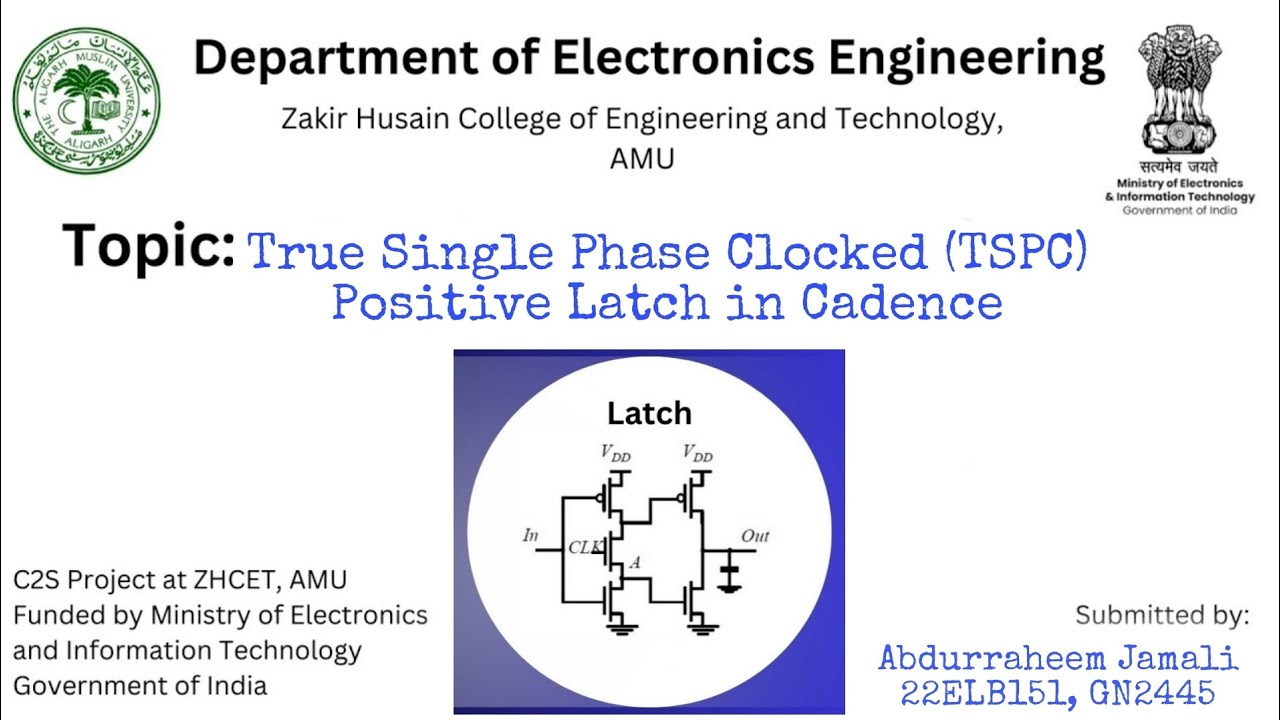 TSPC Positive Latch Schematic And Layout Design Using Cadence Virtuoso | C2S Program Project