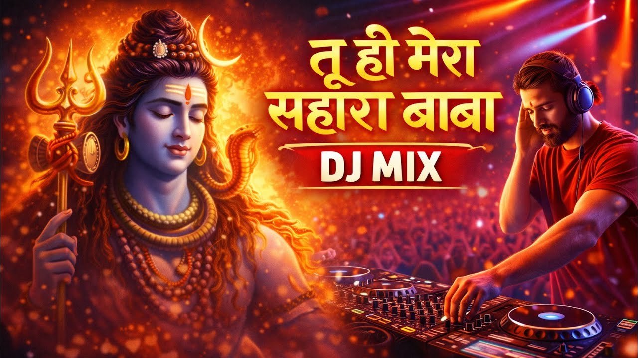 Tu Hi Mera Sahara Baba 🙏 | DJ Mix Bhakti Song | Har Har Mahadev | Copyright Free