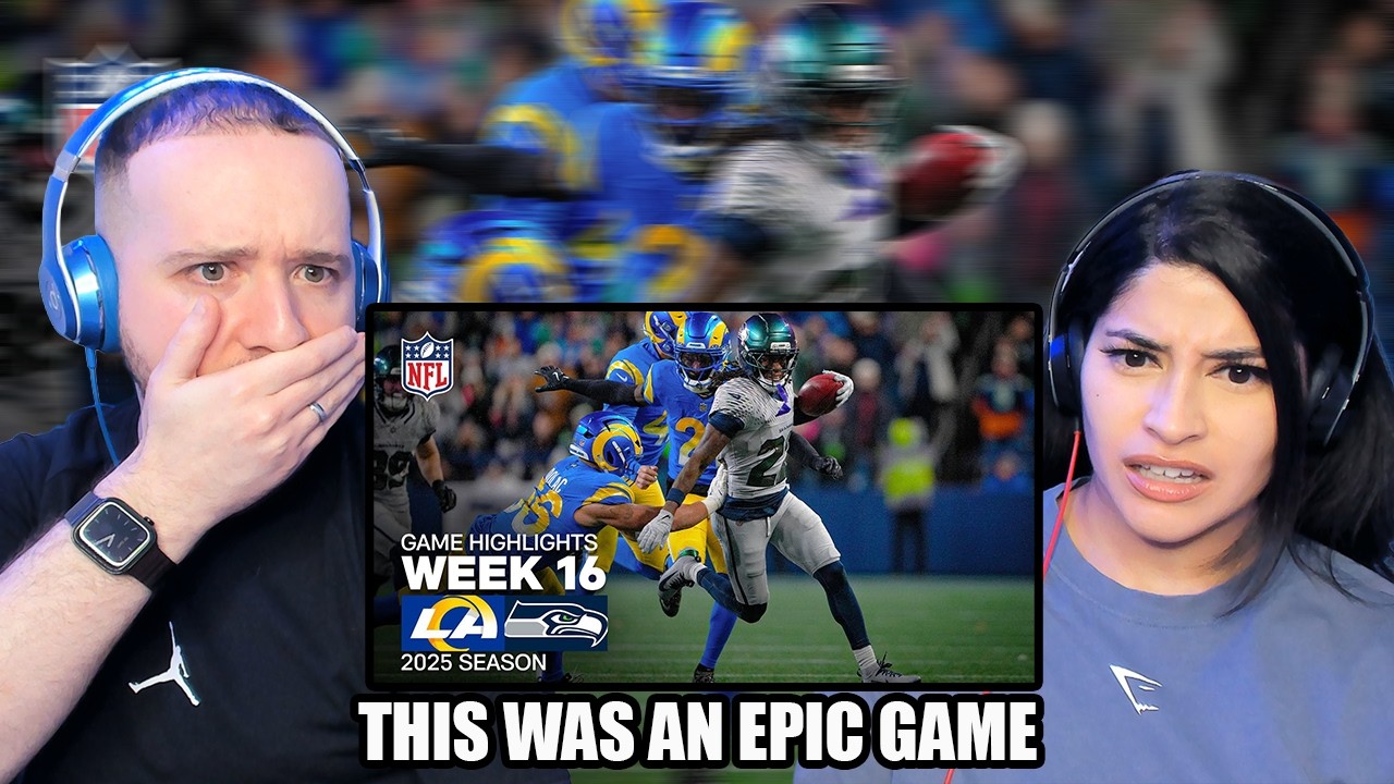 NFL Noobs React to Los Angeles Rams vs Seattle Seahawks Game Highlights | 2025 NFL Season Week 16