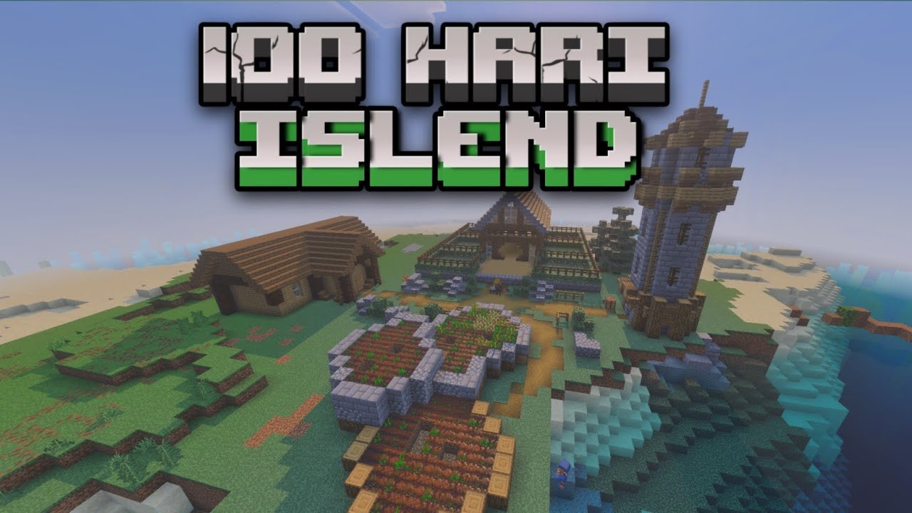 100 hari di minecraft islend