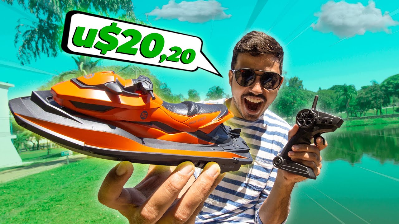 SUPER JET SKY DE CONTROLE REMOTO da shopee |  Motorboat RC High Speed