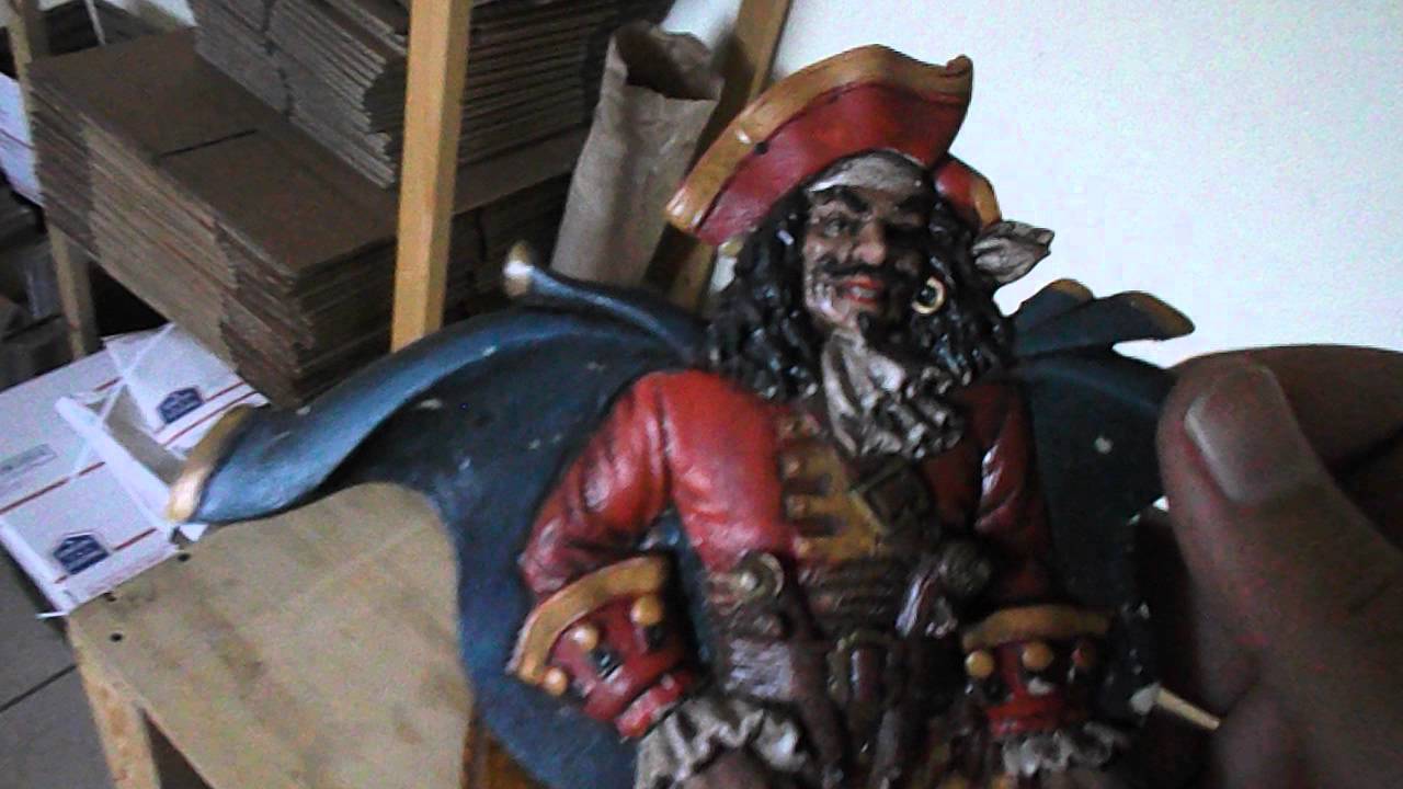 Vintage Captain Morgan Resin Plaque