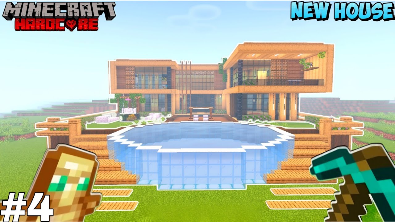 I Build The Biggest House! || Minecraft PE Hardcor EP-4 [Hindi]