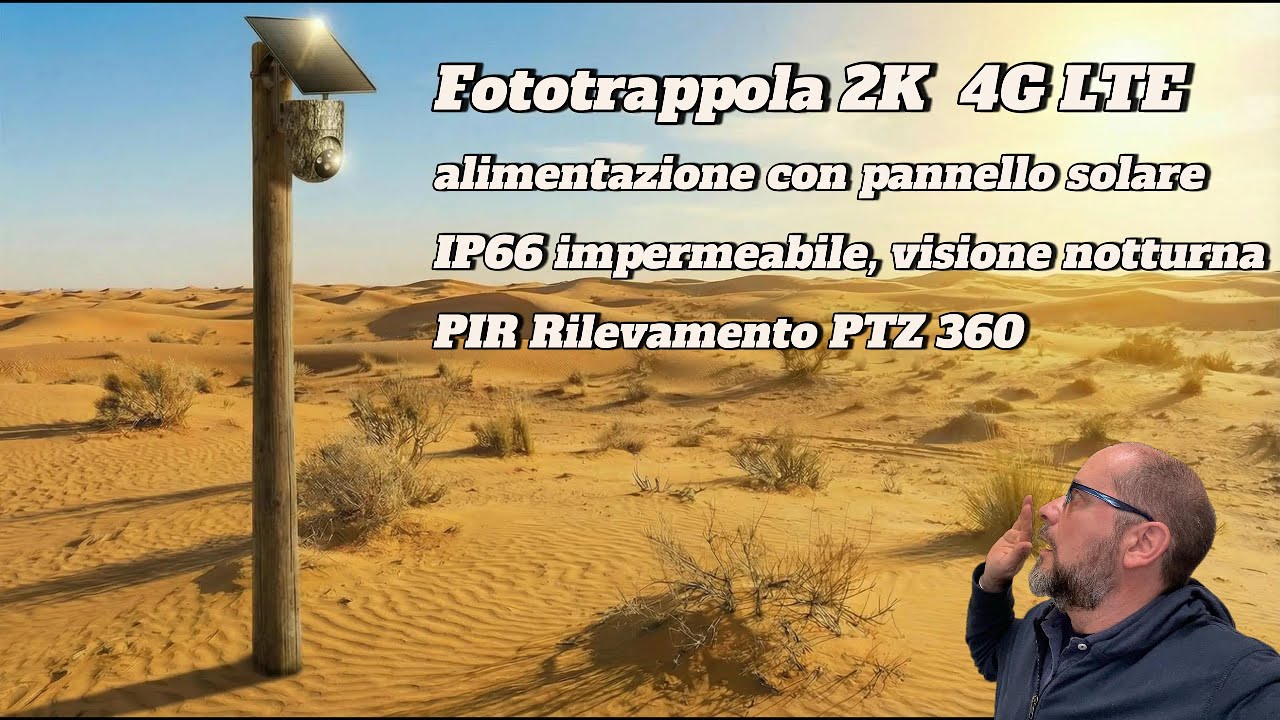 Questa Fototrappola 4G LTE NON ha limiti! 2K, SIM, Solare e Visione Notturna – Test Completo