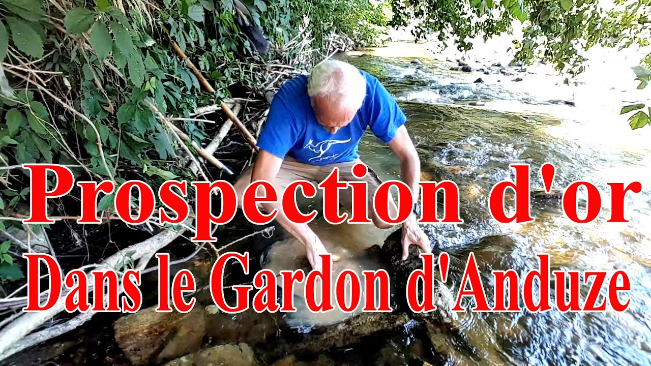 prospection d'or dans le Gardon