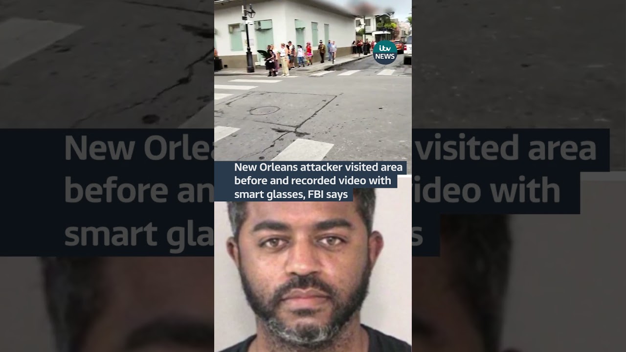 New Orleans attacker visited area before and recorded video with smart glasses, FBI says #itvnews