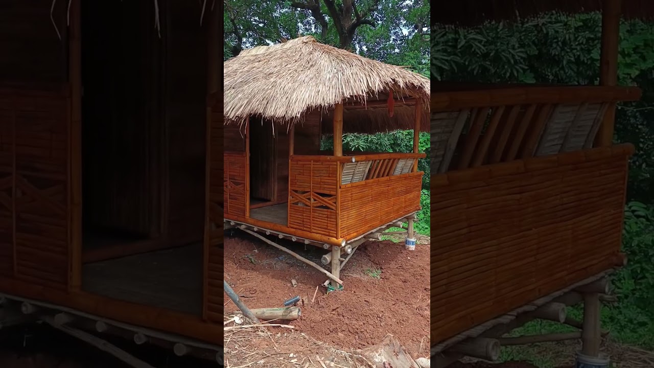 native bamboo house done.